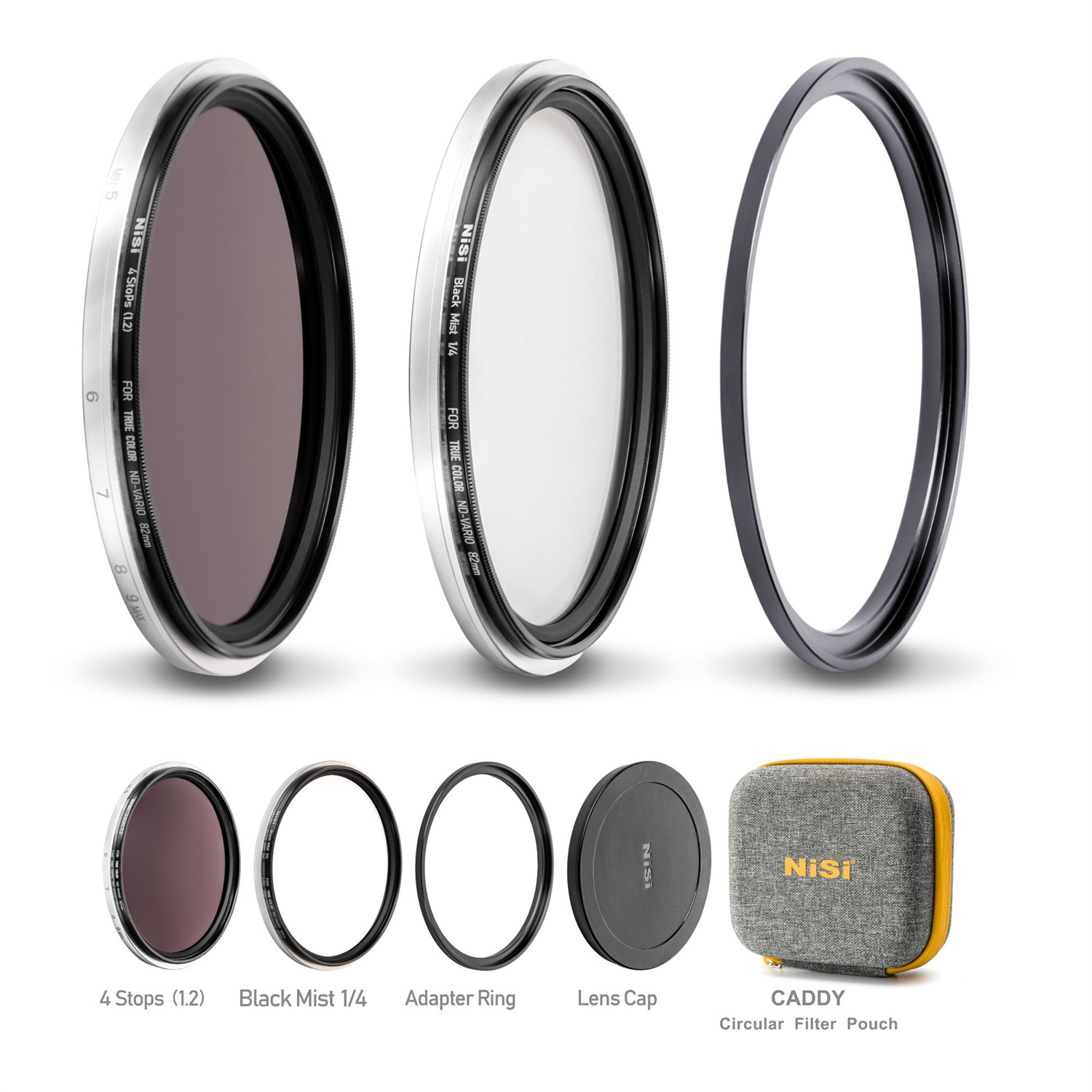 NiSi Swift Add-on Kit 67mm per Filtro True Color VND 1-5 Stop | Include Filtro ND16 (4 Stop) e Black Mist 1/4