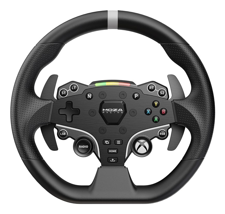 Moza Racing R3 Bundle RS053 - Volante da corsa con pedali per PC e Xbox (One, Series S, Series X) - Cablato, Nero