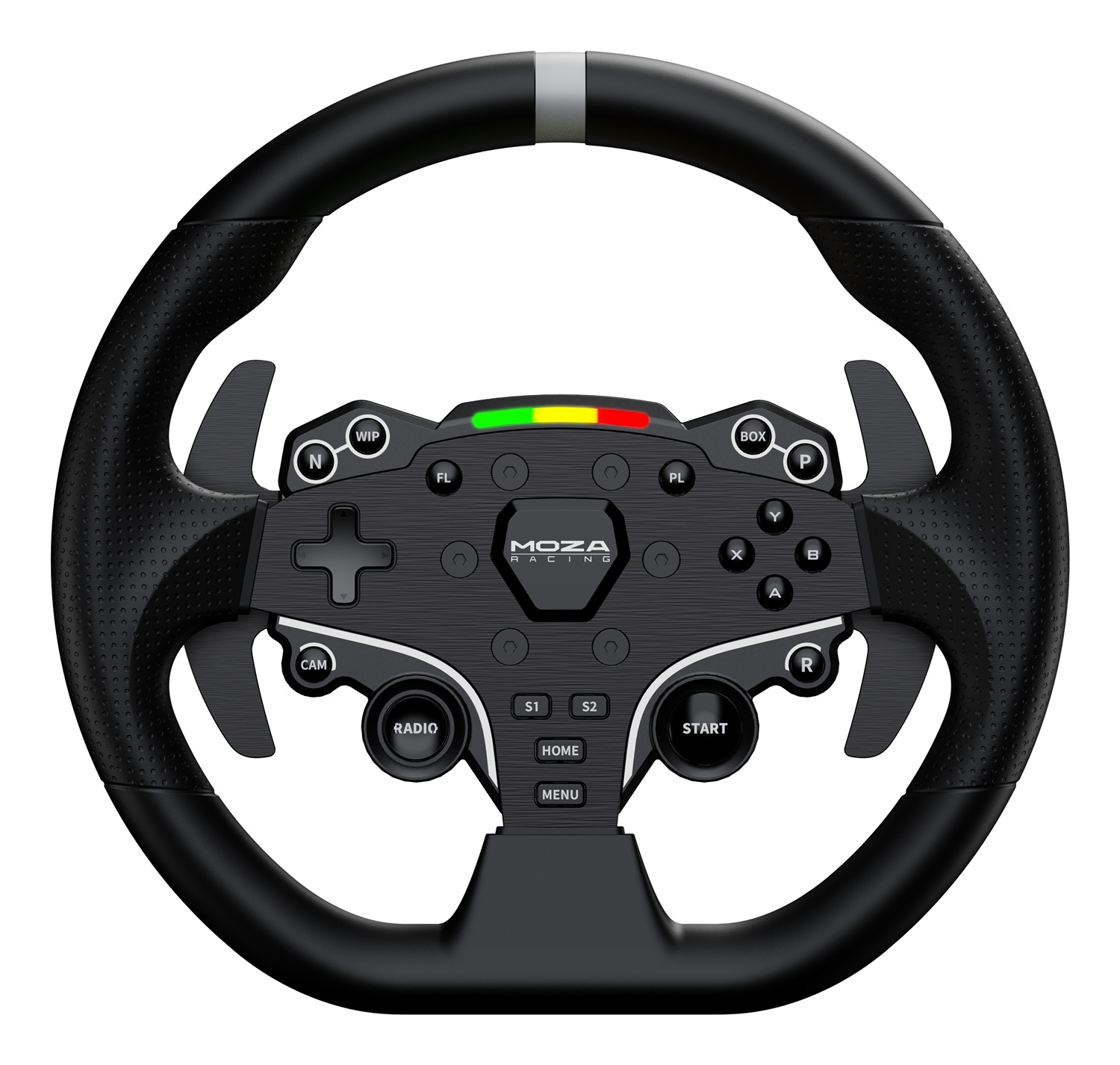 Moza Racing RS074 Volante da Gioco con Pedali per PC - Bluetooth/USB, Sterzo con Ritorno di Forza, Design Ergonomico