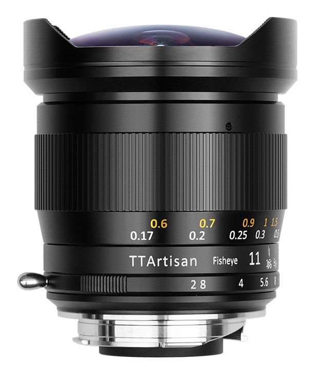 TTArtisan 11mm F/2.8 Fisheye Lens - Obiettivo ultra grandangolare compatibile con Sony E Mount, angolo di visione 180 gradi, apertura F2.8, Full Frame