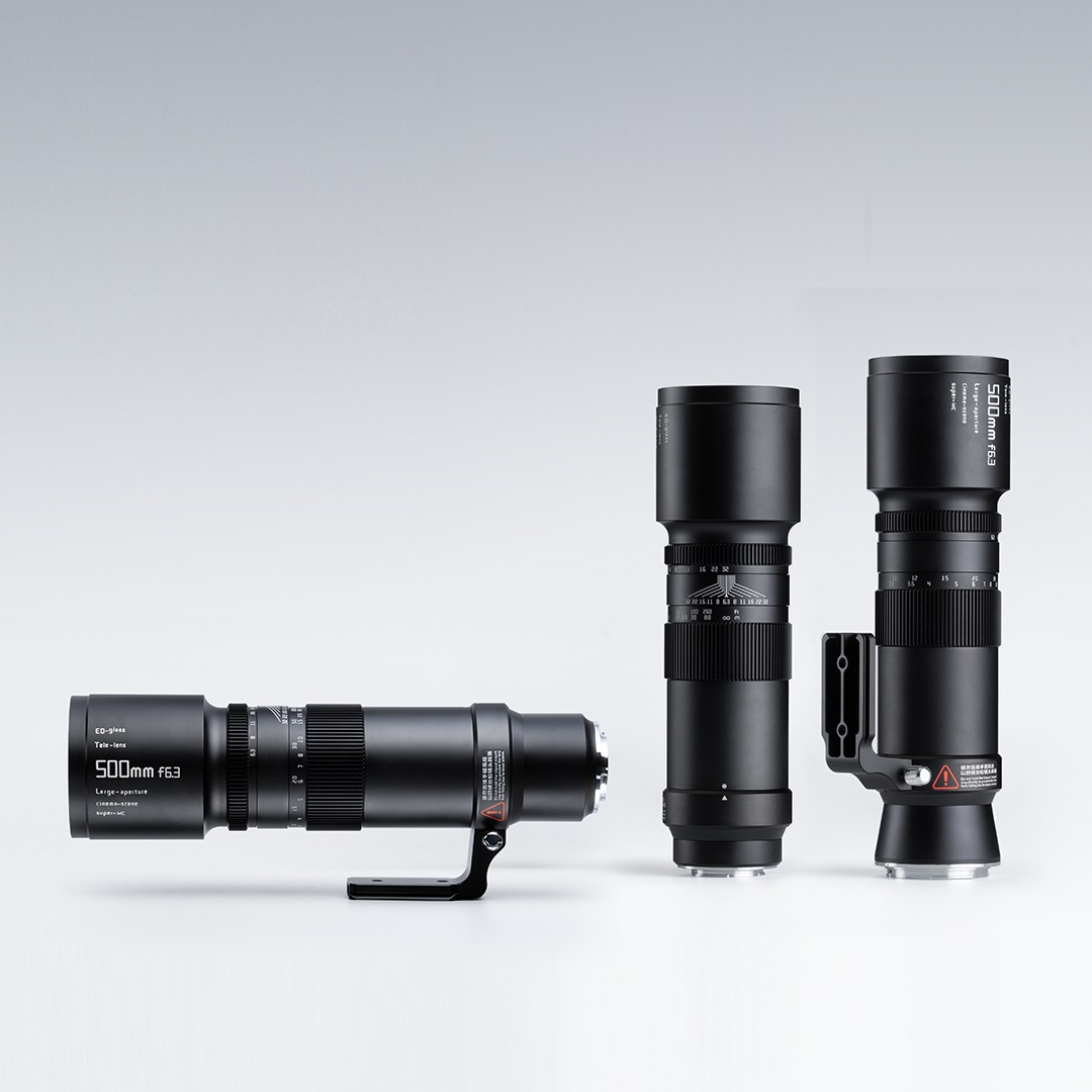TTArtisan Teleobiettivo 500mm F6.3 con corpo in metallo per Sony E Mount (full frame) - Messa a fuoco manuale, vetri ED