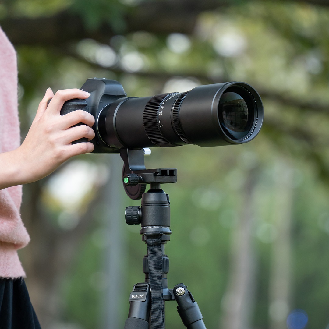 TTArtisan Teleobiettivo 500mm F6.3 con corpo in metallo per Sony E Mount (full frame) - Messa a fuoco manuale, vetri ED