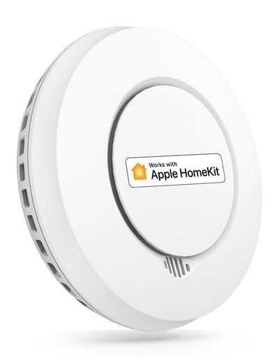 Meross GS559AHHK Rilevatore di Fumo Smart RF con Hub Wi-Fi Compatibile con Apple HomeKit e Google Assistant, Allarme Antifumo, Funzione Auto-Controllo, Standard EN 14604