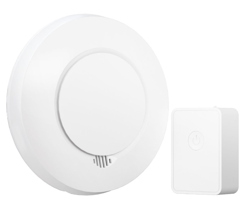Meross GS559AHK Rilevatore di Fumo Intelligente Compatibile con Apple HomeKit, Alexa e SmartThings, Certificato EN 14604, Allarme 85 dB, Funzione Autotest