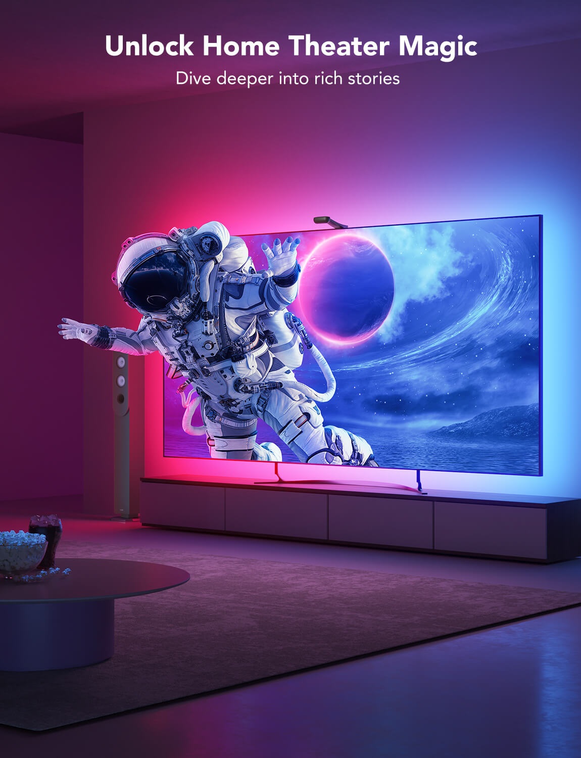 Govee H605C - Striscia luminosa LED RGB per TV 75-85 con Wi-Fi e controllo Bluetooth