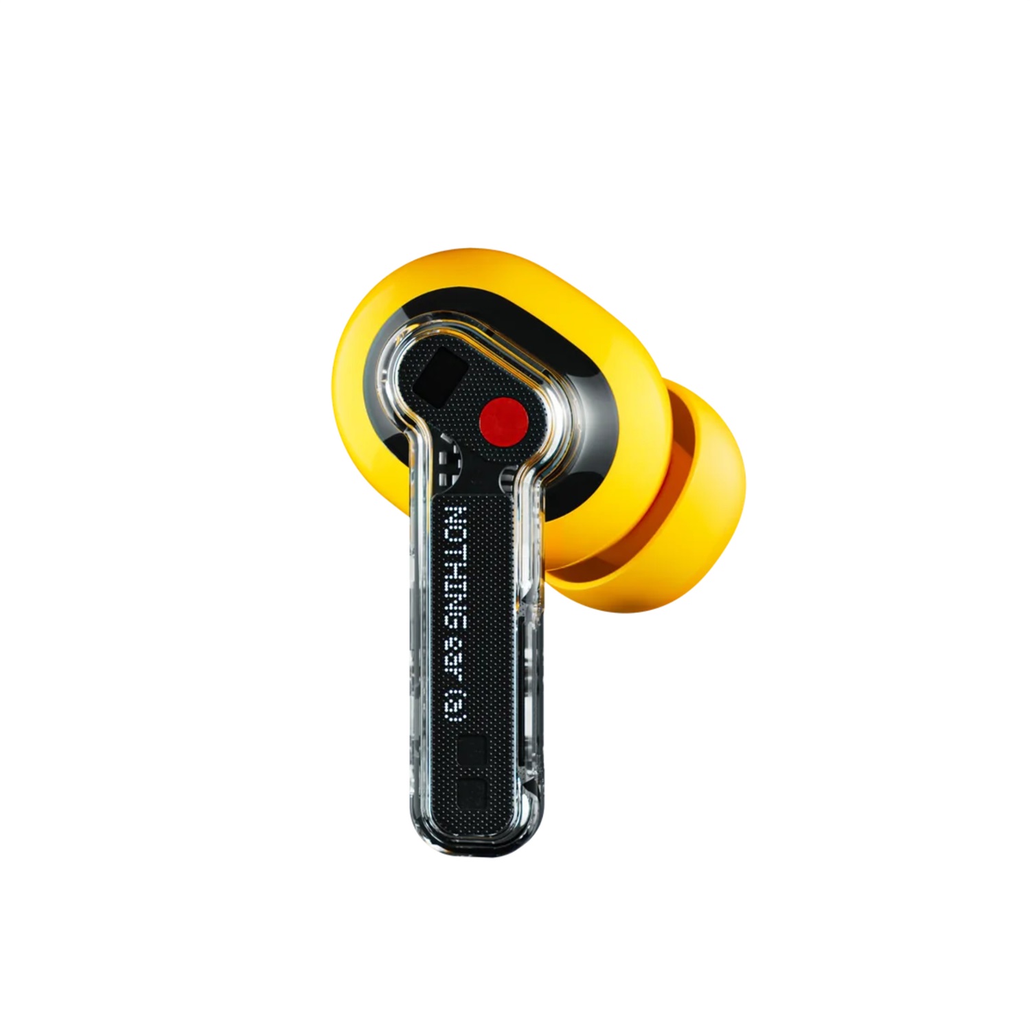 Nothing Ear (a) Auricolari True Wireless Stereo (TWS) In-ear con Cancellazione Attiva del Rumore fino a 45 dB, Audio Hi-Res, Colore Giallo e Trasparente