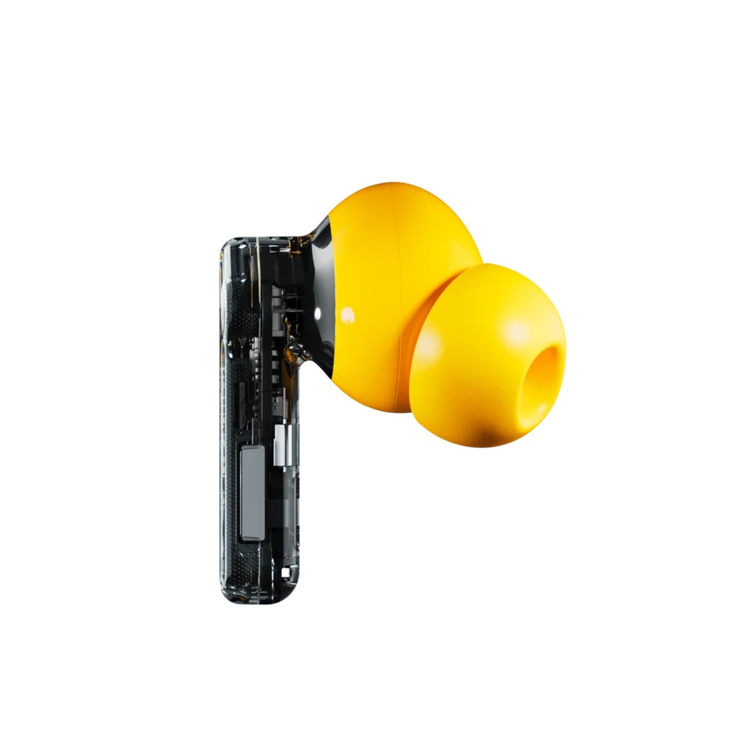 Nothing Ear (a) Auricolari True Wireless Stereo (TWS) In-ear con Cancellazione Attiva del Rumore fino a 45 dB, Audio Hi-Res, Colore Giallo e Trasparente