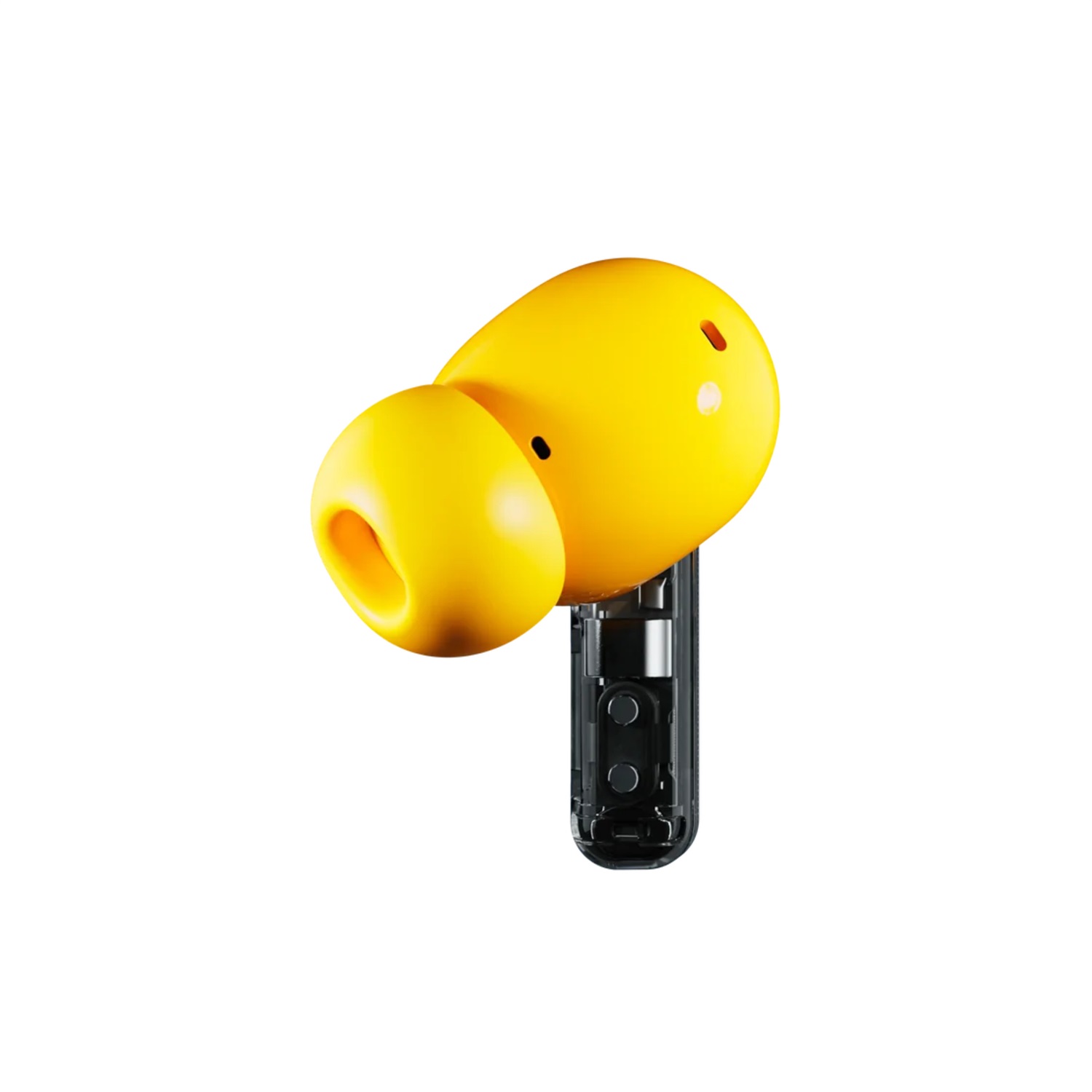 Nothing Ear (a) Auricolari True Wireless Stereo (TWS) In-ear con Cancellazione Attiva del Rumore fino a 45 dB, Audio Hi-Res, Colore Giallo e Trasparente