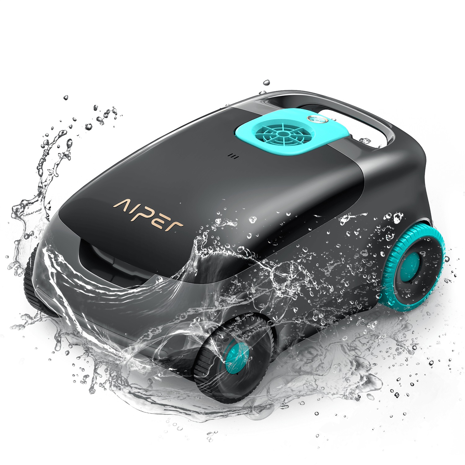 Aiper Scuba E1 Robot Pulisci Piscina Senza Fili - Aspiratore per Piscine Fuori Terra con Batteria Integrata, Colori Nero, Blu, Grigio, Autonomia 100 min