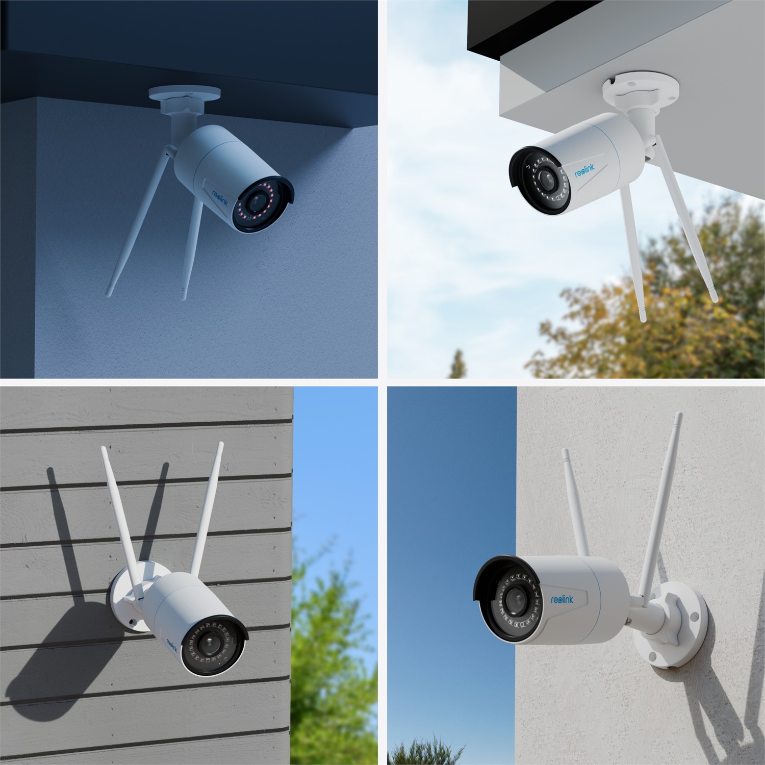 Reolink W320 Telecamera di Sicurezza IP Esterno 5MP Wi-Fi con Rilevamento Persone/Vehicoli, Visione Notturna 30m, Design a Pallottola