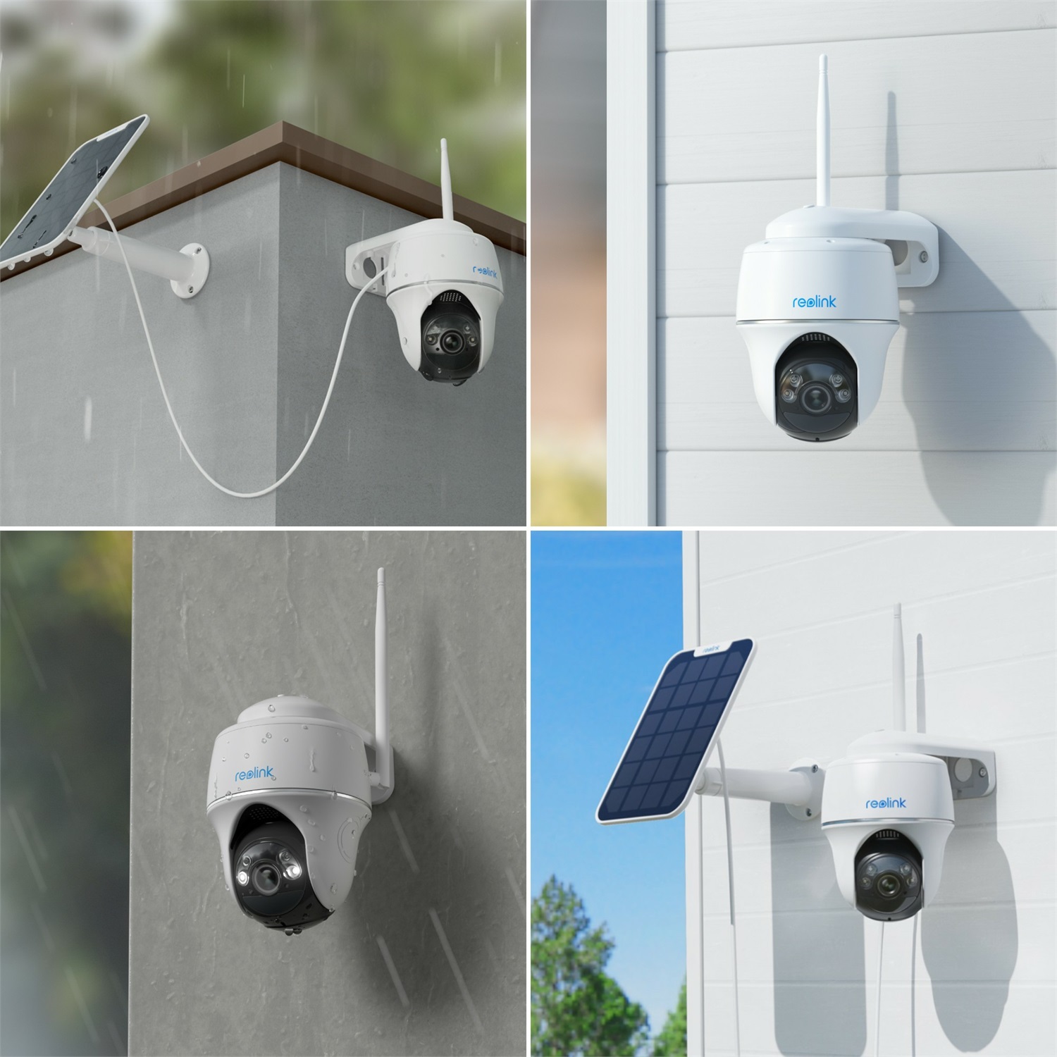 Reolink Argus Series B430 Telecamera di Sicurezza IP Wireless 5MP Cupola Interno/Esterno Bianco - Risoluzione 2880 x 1616 Pixel