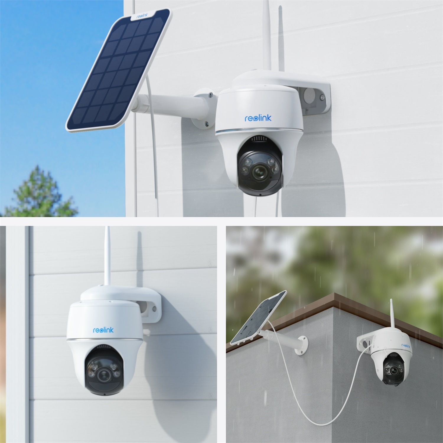 Reolink Argus Series B430 Telecamera di Sicurezza IP Wireless 5MP Cupola Interno/Esterno Bianco - Risoluzione 2880 x 1616 Pixel