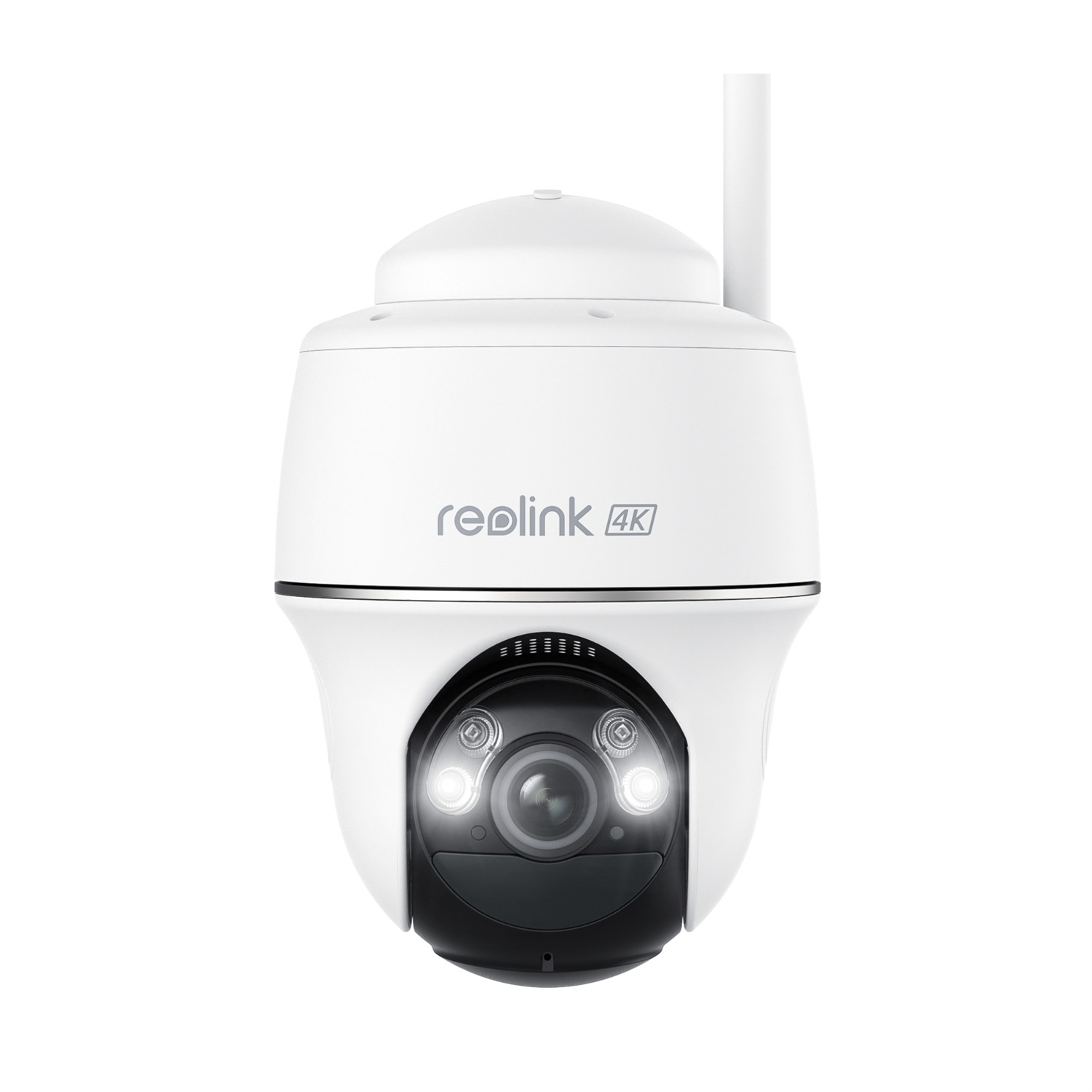 Reolink Argus Series B440 - Telecamera di Sicurezza IP 4K Wireless a Batteria per Interno ed Esterno, Montaggio a Soffitto, Colore Bianco, Fattore di Forma Cupola