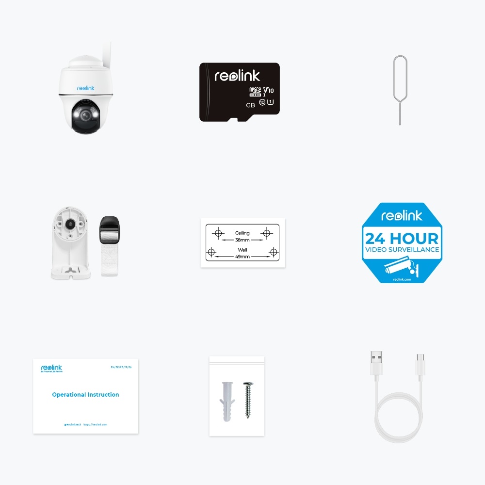 Reolink Go Series G430 - Telecamera di Sicurezza IP Esterno Wireless 2560 x 1440 Pixel, Cupola, Bianco, Rilevamento Intelligente