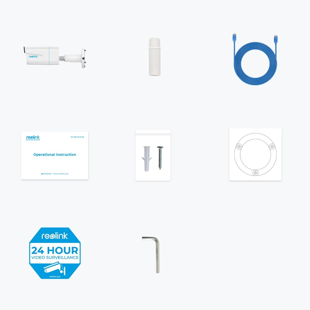 Reolink P430 - Telecamera di Sicurezza IP 4K 8MP con Zoom 5x, Rilevamento Intelligente e Visione Notturna a Colori, Interno/Esterno, Cablata PoE