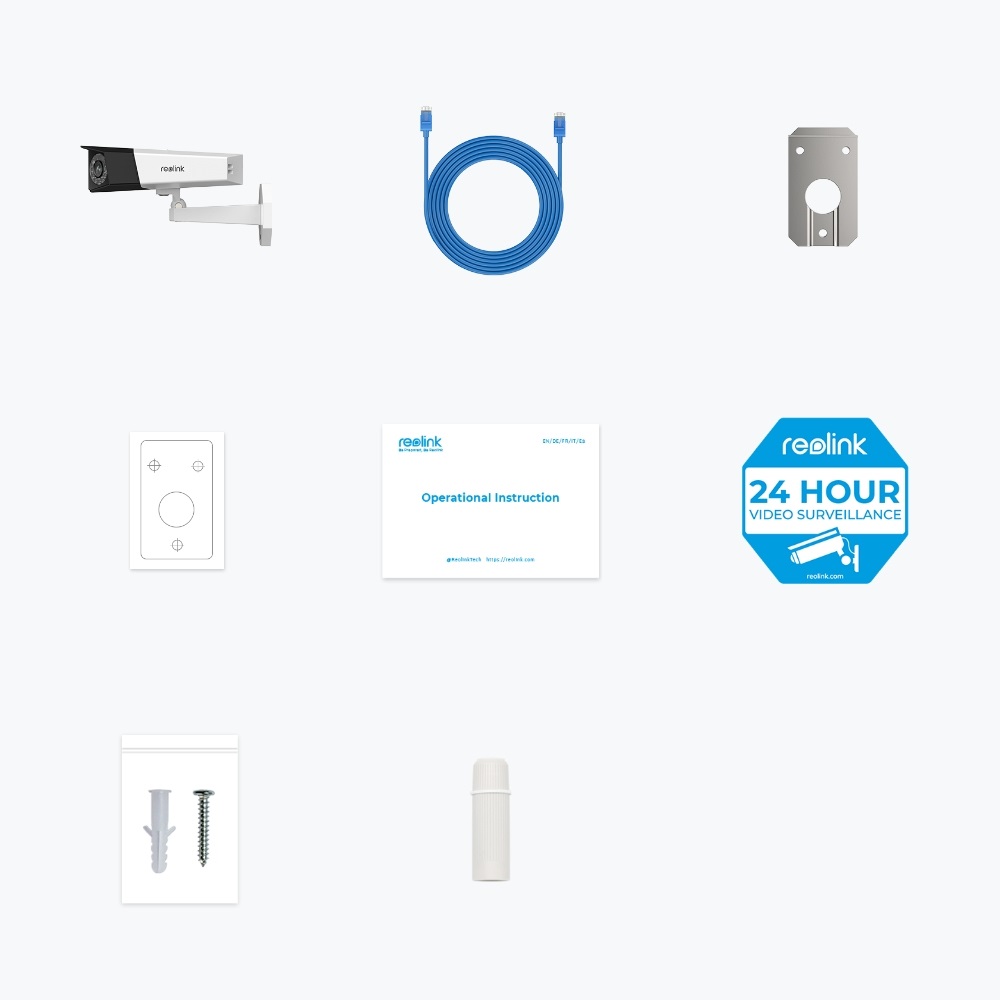 Reolink Duo Series P730 Telecamera di Sicurezza IP Esterno 4608 x 1728 Pixel Cablata con Google Assistant, 560 lm, 6500 K, Montaggio a Parete