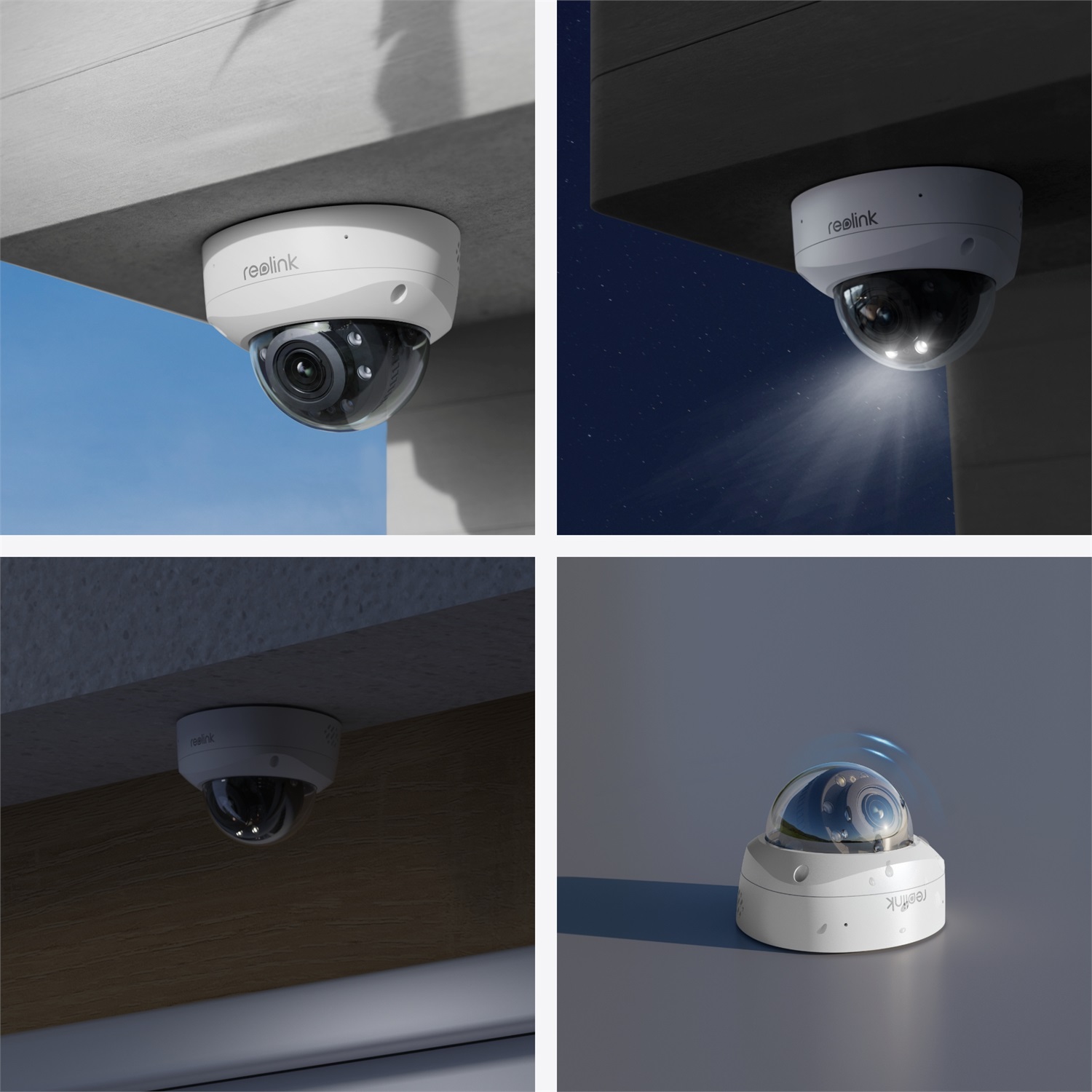 Reolink P437 Cupola Telecamera di Sicurezza IP 3840 x 2160 Pixel per Uso Interno ed Esterno