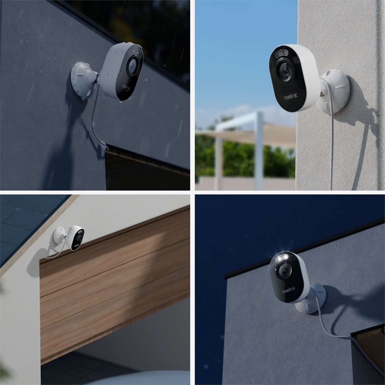 Reolink Lumus Series E430 Telecamera di Sicurezza IP Esterno 4MP con Wi-Fi, Visione Notturna a Colori e Audio Bidirezionale