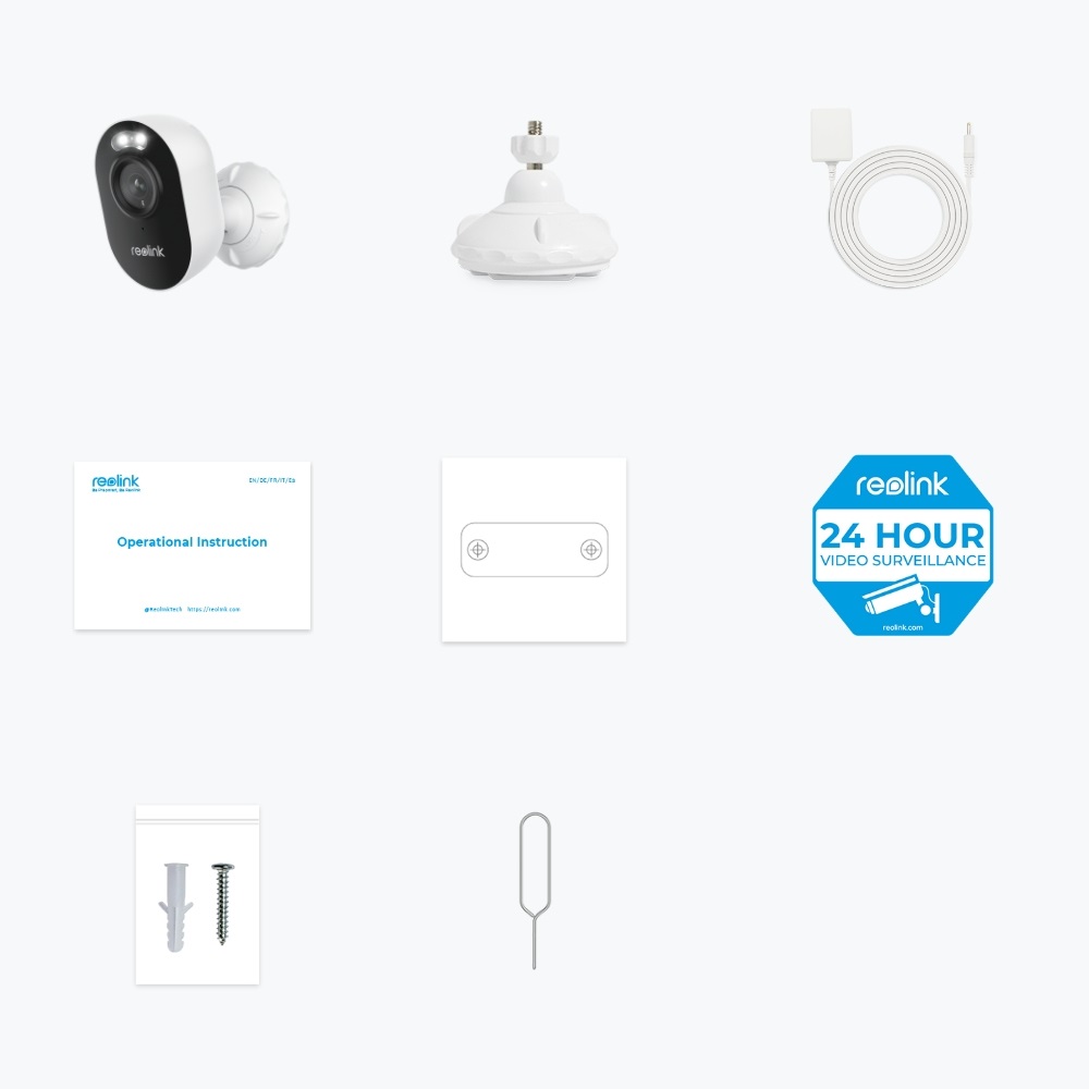 Reolink Lumus Series E430 Telecamera di Sicurezza IP Esterno 4MP con Wi-Fi, Visione Notturna a Colori e Audio Bidirezionale