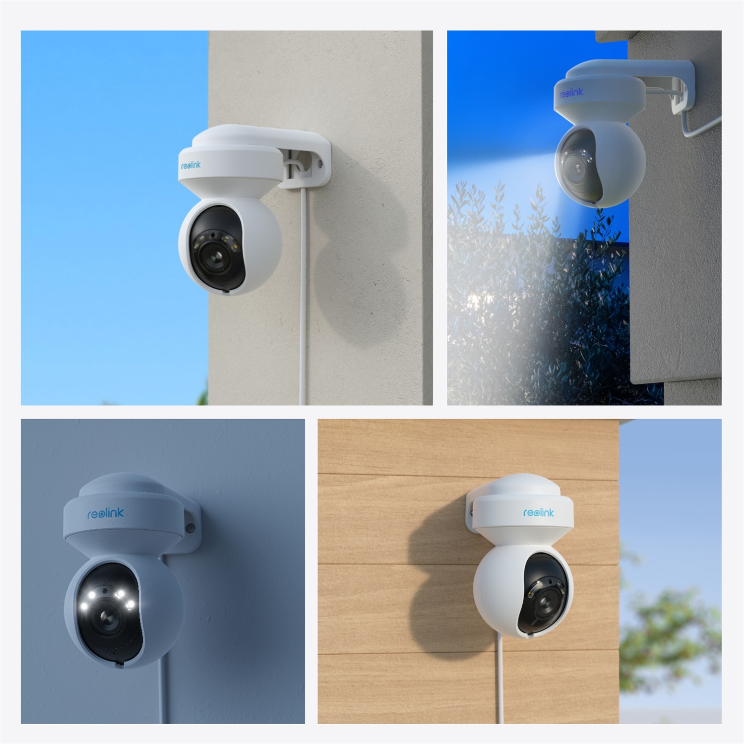 Reolink E Series E560 Telecamera di Sicurezza IP 8MP 3840 x 2160 Pixel Interno ed Esterno con WLAN e Google Assistant