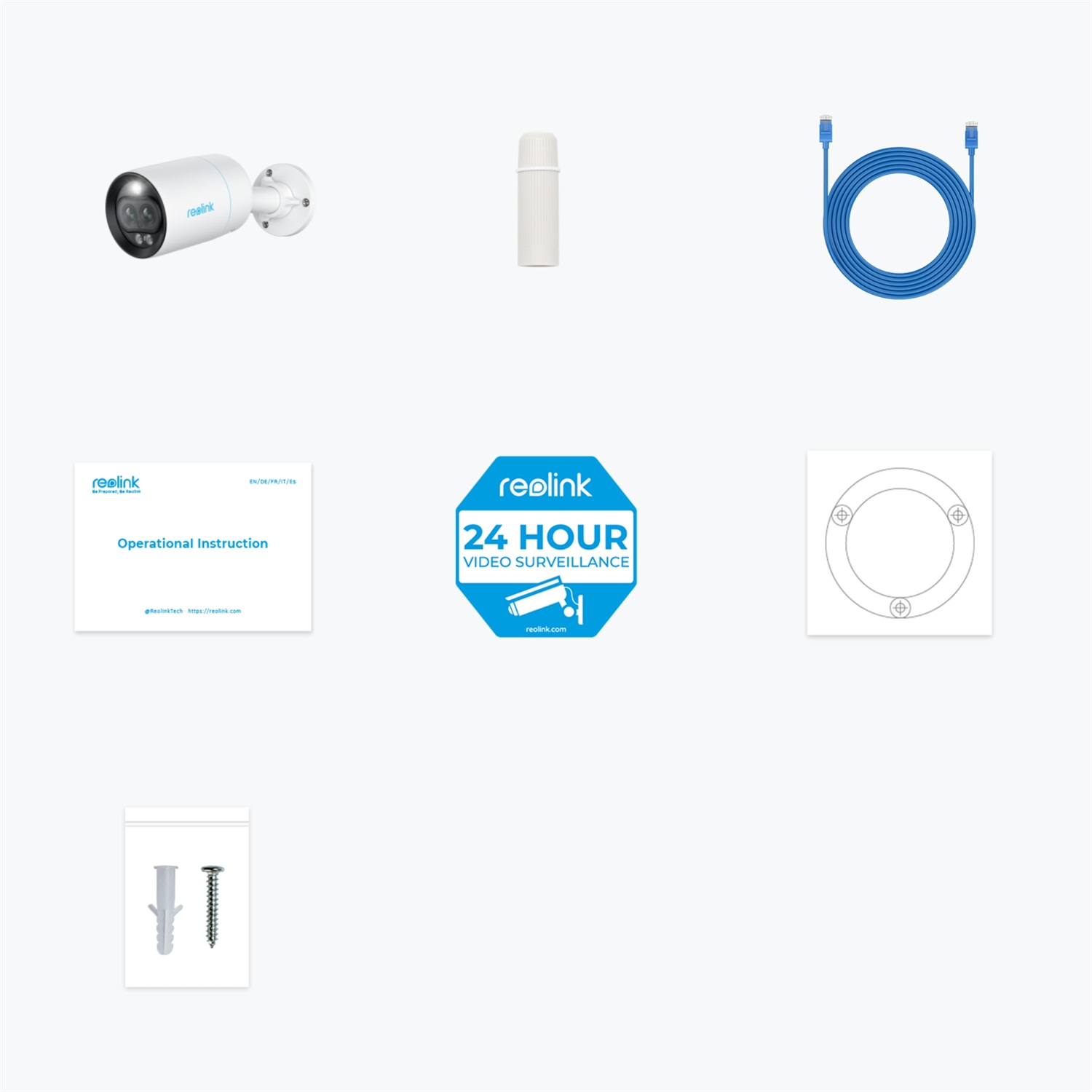 Reolink P330M Telecamera di Sicurezza IP 4K UHD 8MP Interno ed Esterno con Doppio Obiettivo e Angolo di Visione di 109° - Montaggio a Parete