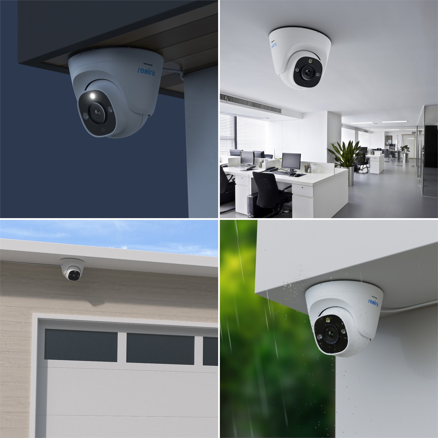 Reolink P344 Telecamera di Sicurezza IP 12MP Ultra HD Interno ed Esterno con Faretti e Supporto Micro SD