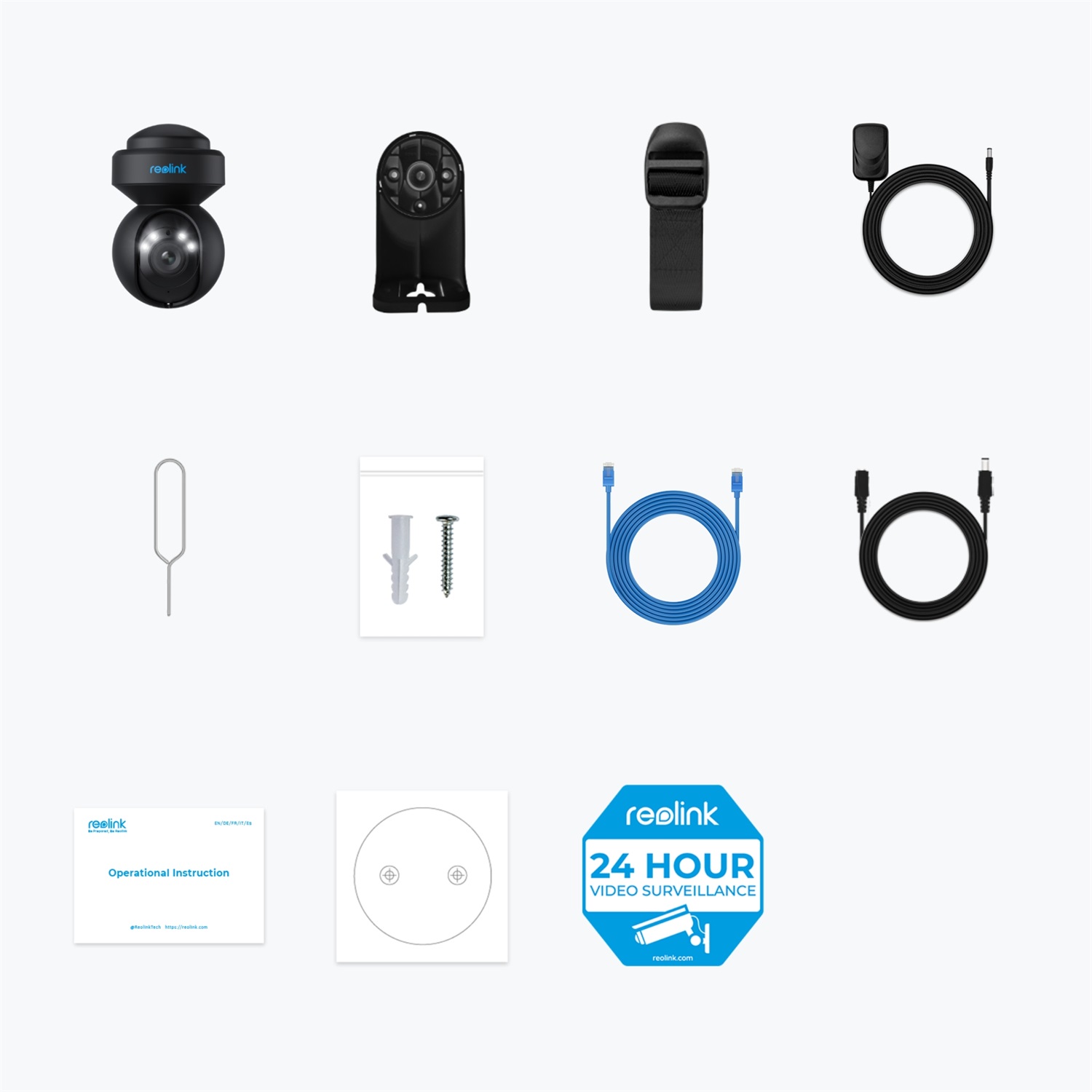 Reolink E Series E540-B Telecamera di Sicurezza IP Sferica Interno ed Esterno 2560 x 1920 Pixel Soffitto con Google Assistant