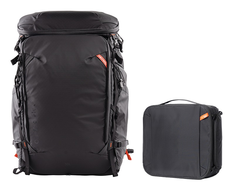 PGYTECH OnePro Flex Zaino 50L Nero Siderale con Inserto per Fotocamera M - Ergonomico e Ideale per Fotografia Outdoor