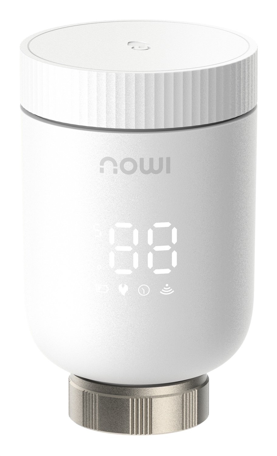 Imou TRV1 Valvola Termostatica Smart con 6 Adattatori, Rilevamento Finestra Aperta, Protezione Congelamento, Programmabile e Compatibile con Alexa e Google