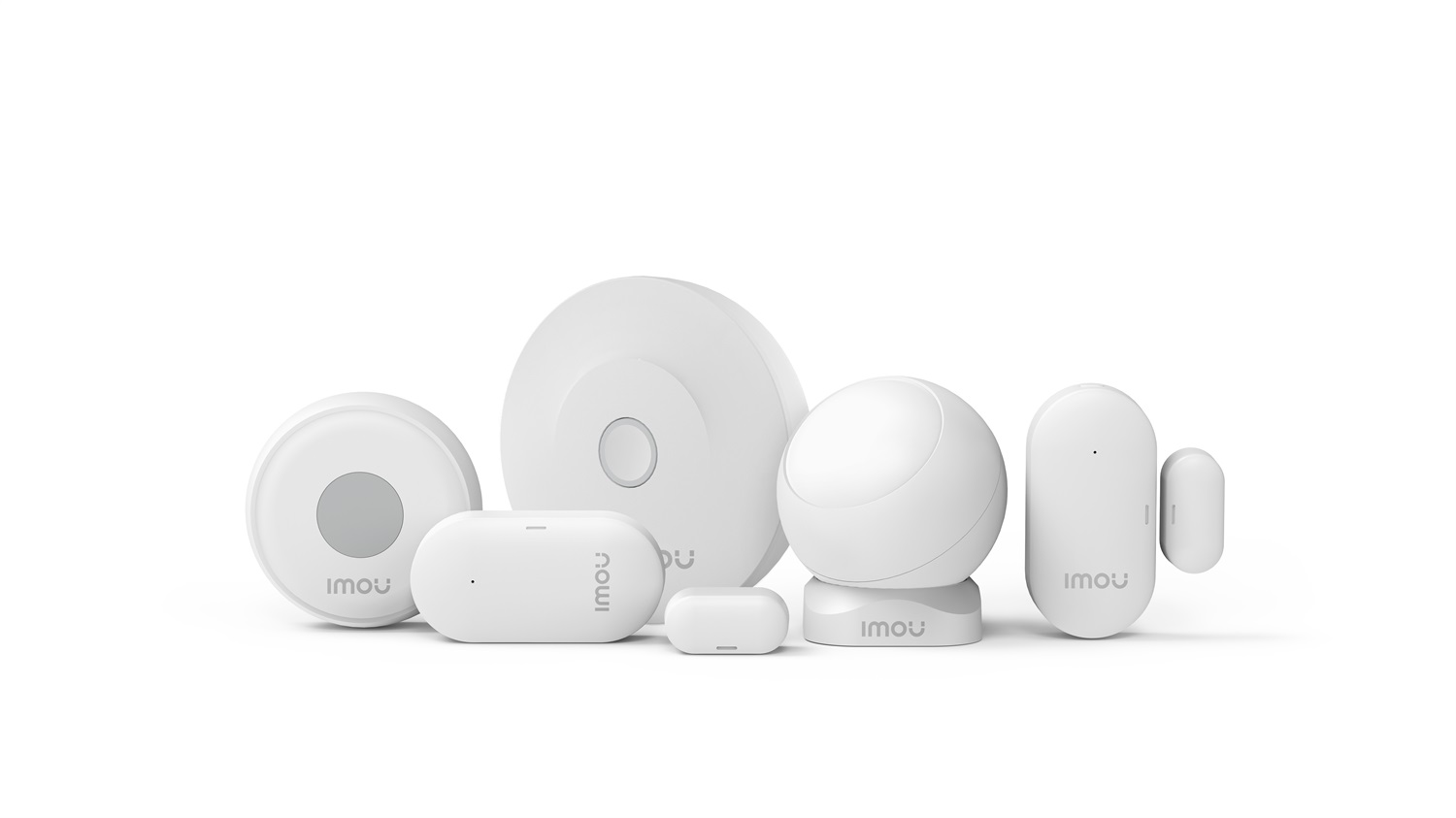 Imou Smart Alarm System - Kit Allarme con Centralina ZG2, 2 Sensori Porte/Finestre, 1 Sensore di Movimento e 1 Bottone di Emergenza Programmabile - Colore Bianco