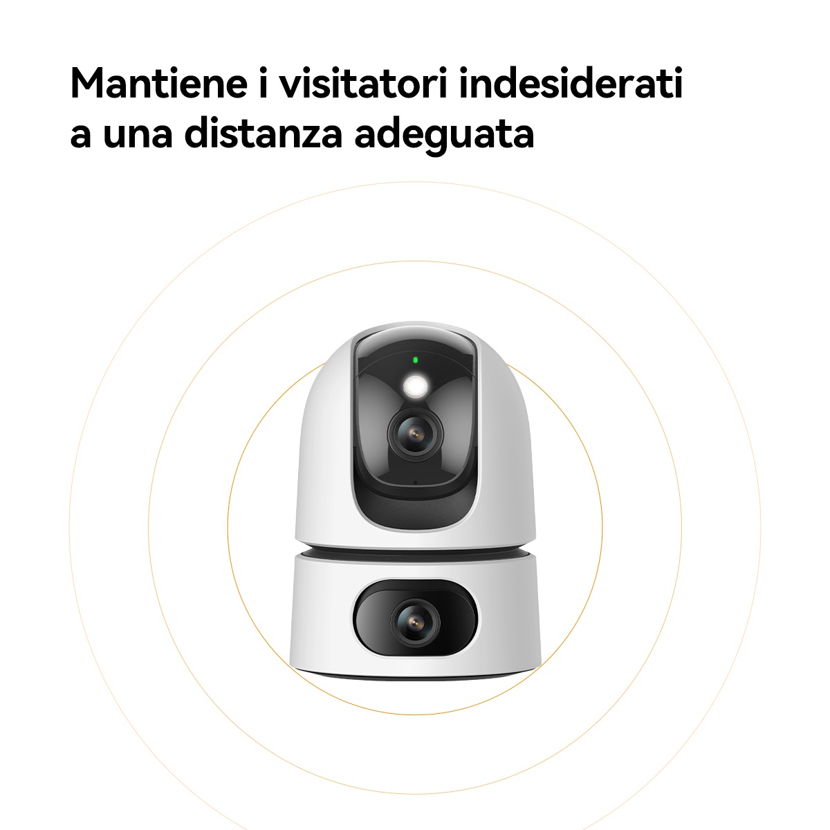Imou Ranger Dual Telecamera da Interno 10MP con Doppia Ottica, Riconoscimento Umano e Animale, Visione Notturna a Colori, Audio Bidirezionale