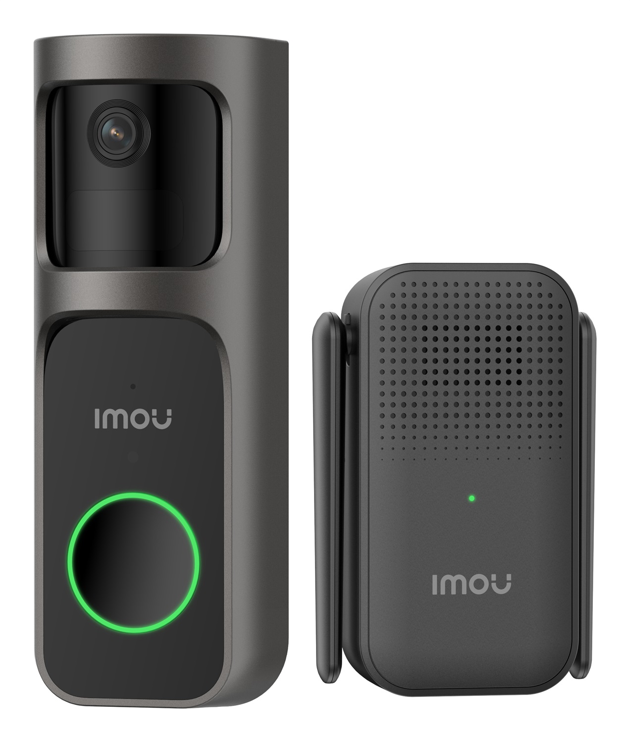 Imou Video Doorbell 2S Kit - Videocampanello Wi-Fi 3MP/2K con Angolo di Visione 166° Grandangolare e 30° Orizzontale, Batteria da 5000mAh, Visione Notturna IR, Impermeabile e Cicalino Wireless Incluso
