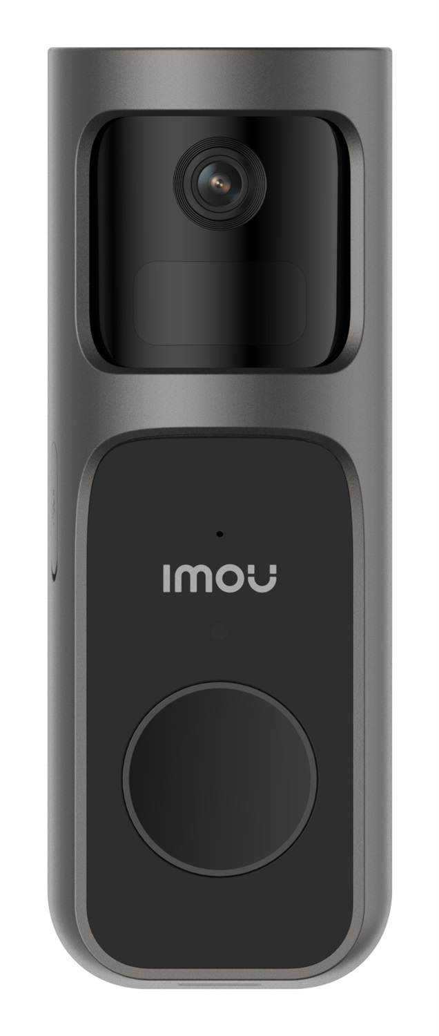 Imou Video Doorbell 2S Kit - Videocampanello Wi-Fi 3MP/2K con Angolo di Visione 166° Grandangolare e 30° Orizzontale, Batteria da 5000mAh, Visione Notturna IR, Impermeabile e Cicalino Wireless Incluso