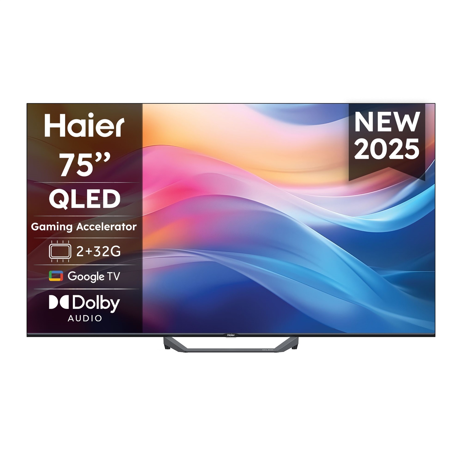 Haier H75S80FUX 75'' QLED 4K Ultra HD Smart TV Wi-Fi con Dolby e HDR10