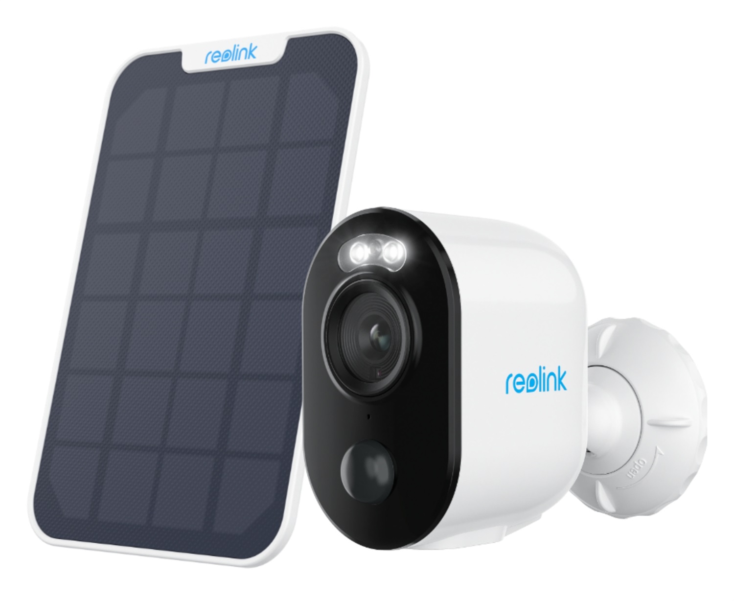 Reolink Argus Series B310 - Telecamera di Sicurezza IP 3MP Wireless con Pannello Solare, Interno ed Esterno, Rilevamento Persone/Veicoli/Animali, Montaggio a Soffitto/Muro
