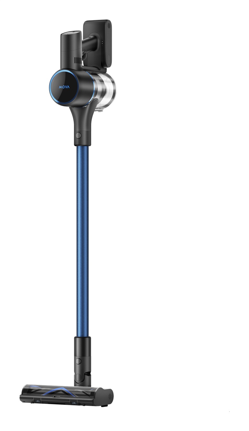 MOVA Tech S4 Aspirapolvere a bastone 2 in 1 Senza sacchetto 0,6 L 425 W Nero/Blu con Spazzola Multisuperficie e Aspirazione 150 AW