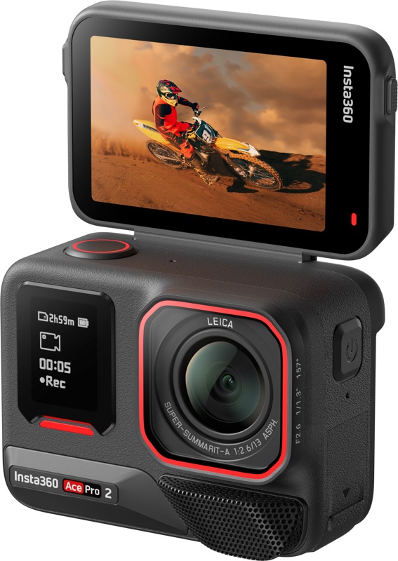Insta360 Ace Pro 2 Action Camera Dual Battery - 50 MP, 8K Ultra HD, 1/1.3