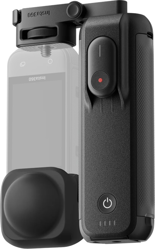 Insta360 FOMO Power Handle - Maniglia con Batteria Integrata da 6100 mAh per Riprese Illimitate