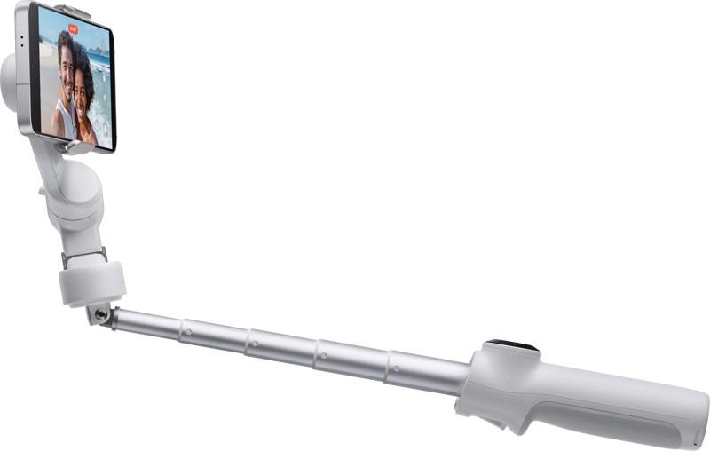 Insta360 Flow 2 - Gimbal telefonico AI pieghevole con treppiede, zoom attivo e monitoraggio multi-persona