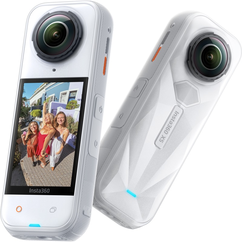 Insta360 X5 Fotocamera 360° per Sport d'Azione - 72 MP, 8K30 HDR, Doppio Sensore 1/1,28