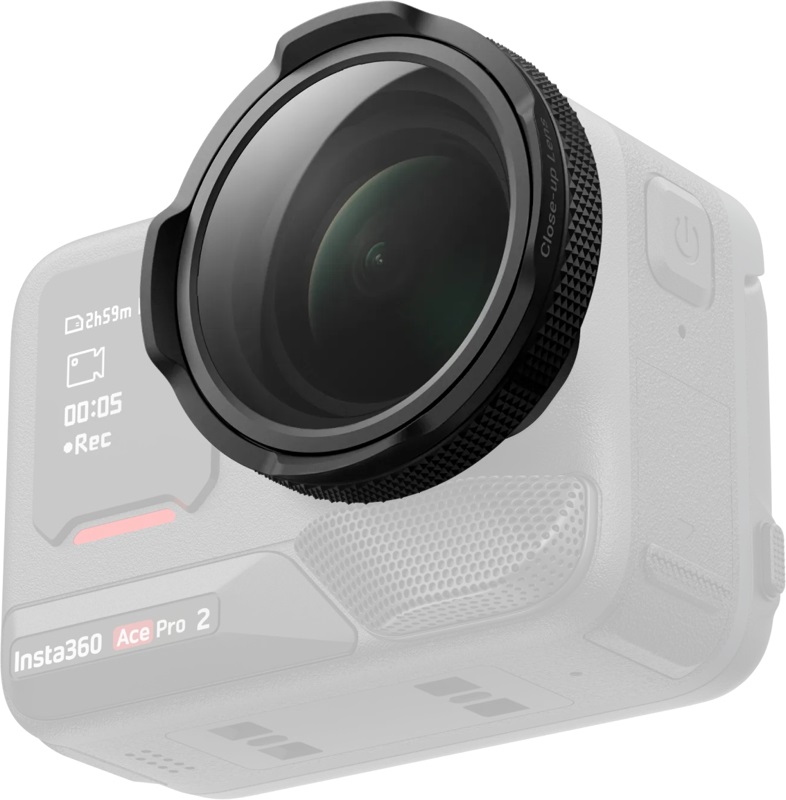 Insta360 Ace Pro 2 - Obiettivo Macro Regolabile da 10 a 75 cm per Primi Piani Dettagliati