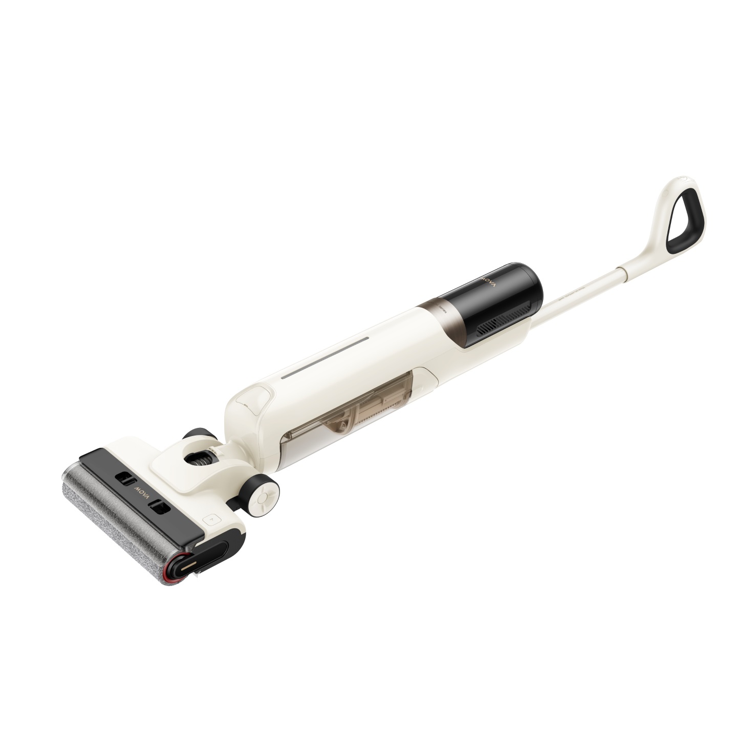 MOVA Tech Mova K30 Aspirapolvere e Lavapavimenti - Potenza di aspirazione 18.000 Pa, Design piatto a 180°, Pulizia a doppio bordo, Asciugatura ad aria calda, Auto-pulizia con un pulsante, Leggero