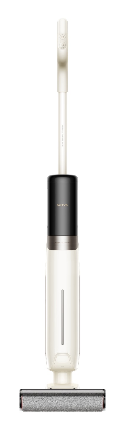 MOVA K30 MIX Aspirapolvere a bastone 2 in 1 Senza sacchetto, Pulizia Secca e Bagnata, Aspirazione 18.000 Pa, Design Piatto a 180°, Trasformabile in Portatile, Nero e Bianco