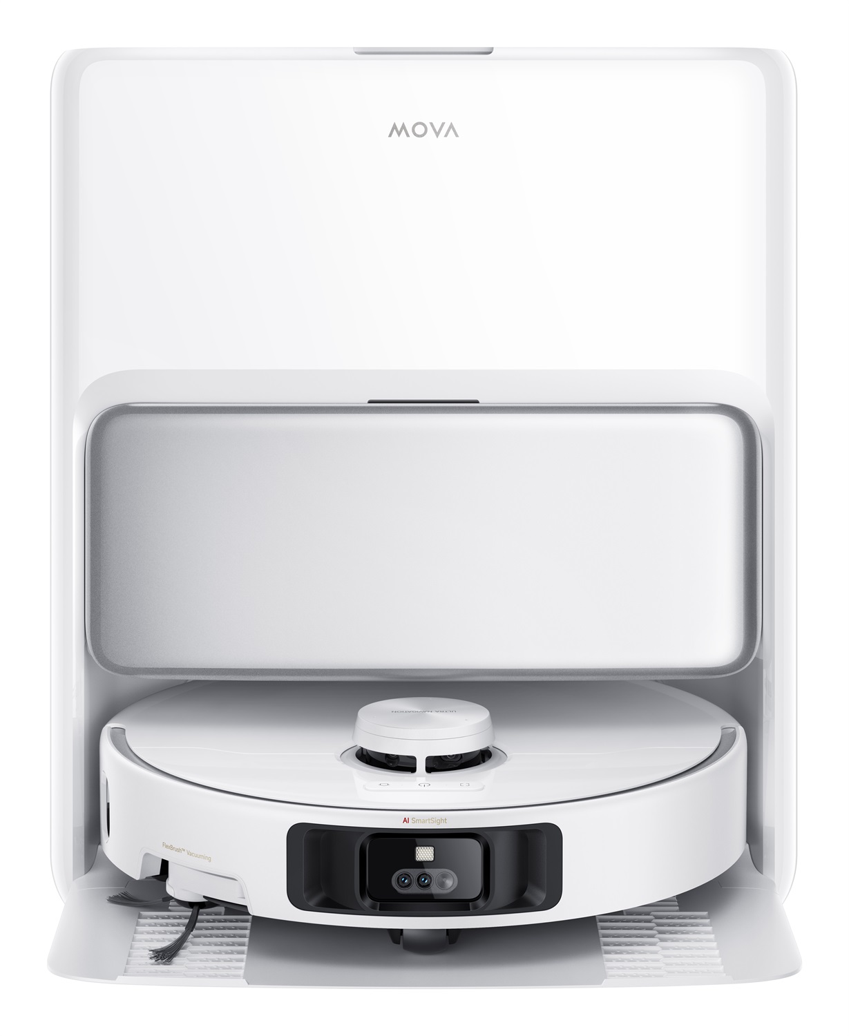 MOVA Tech P50 Pro Ultra Robot Aspirapolvere e Lavapavimenti 700W, Aspirazione 19000 Pa, Mocio Flessibile, Svuotamento Automatico, Controllo Vocale, Bianco