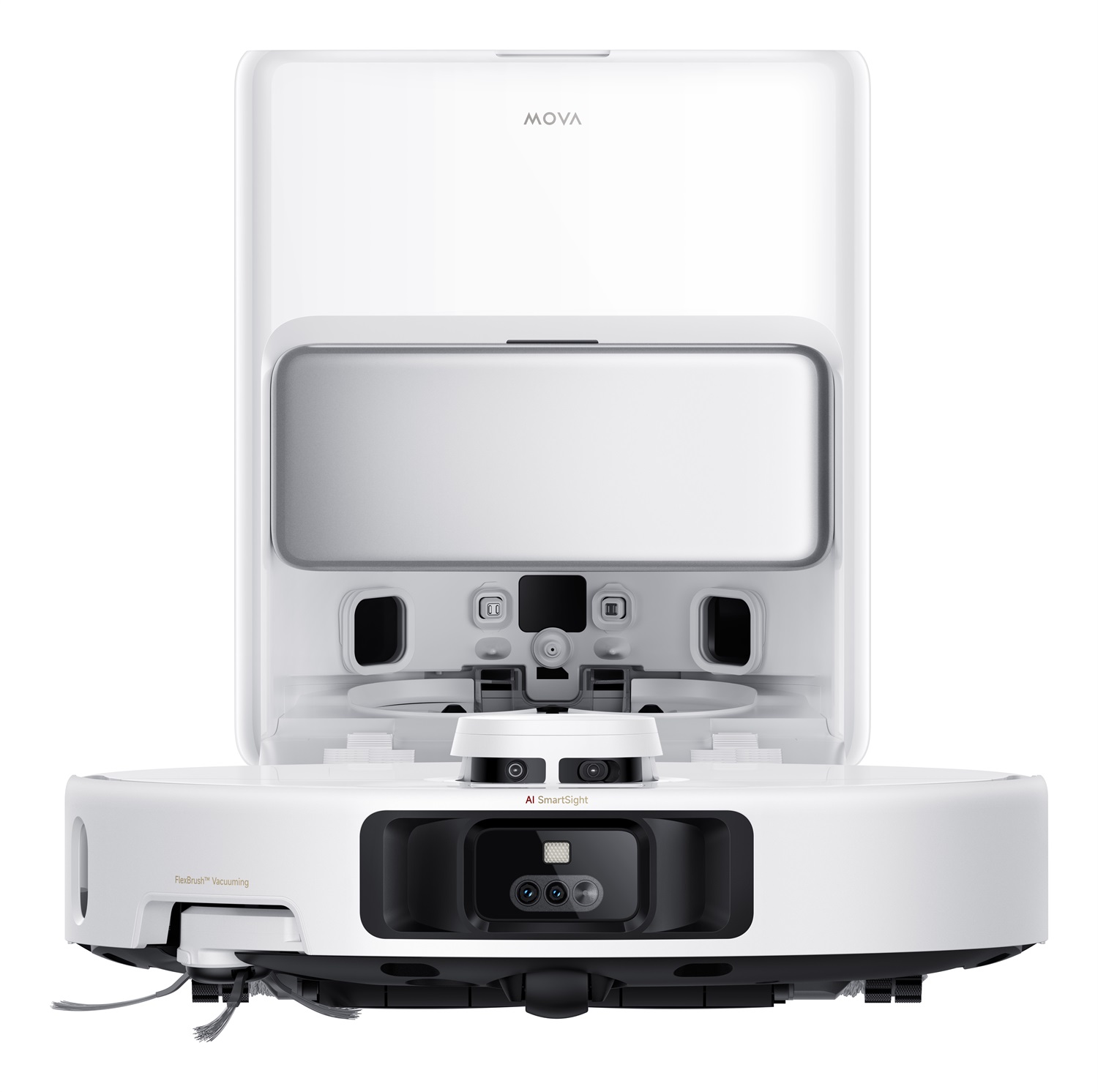 MOVA Tech P50 Pro Ultra Robot Aspirapolvere e Lavapavimenti 700W, Aspirazione 19000 Pa, Mocio Flessibile, Svuotamento Automatico, Controllo Vocale, Bianco