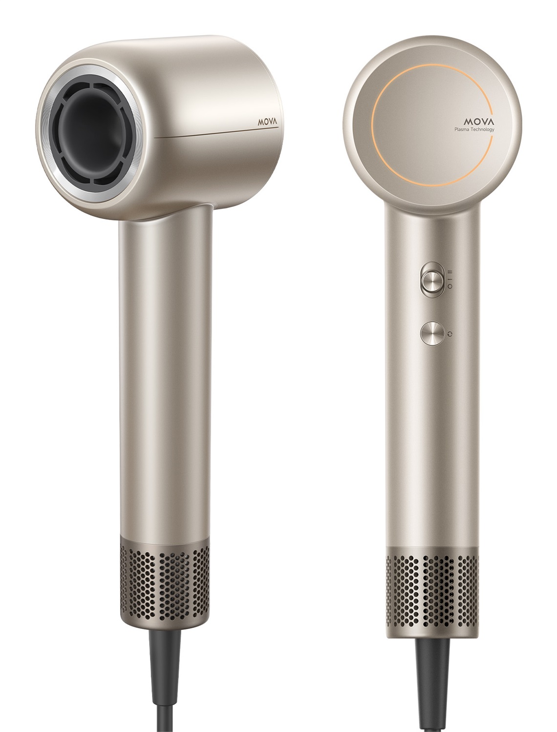 MOVA Shine 10 Asciugacapelli Oro - Asciugatura Rapida, Motore Brushless 110.000 RPM, Tecnologia di Blocco dell'Umidità e Cura al Plasma