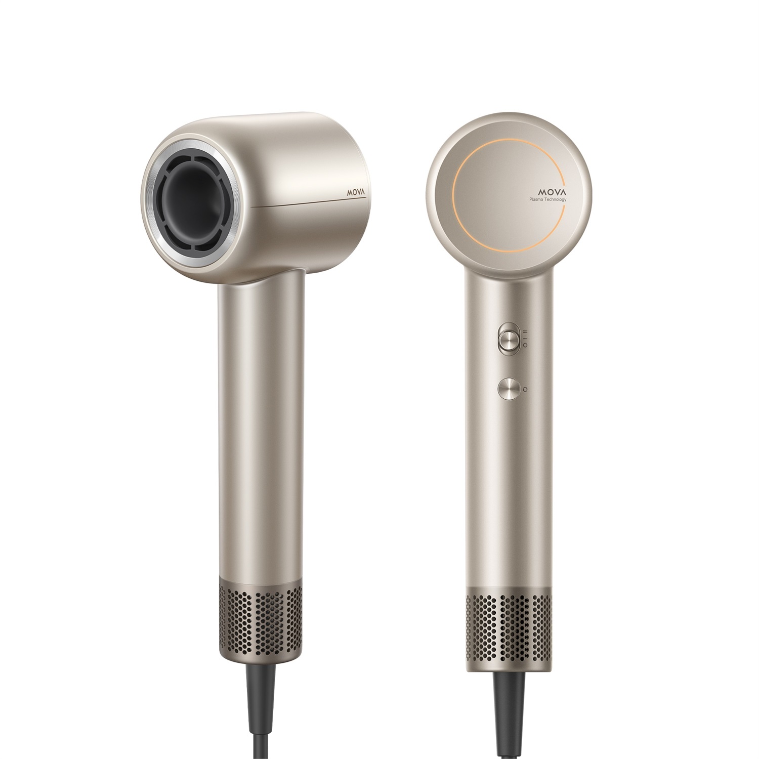 MOVA Shine 10 Asciugacapelli Oro - Asciugatura Rapida, Motore Brushless 110.000 RPM, Tecnologia di Blocco dell'Umidità e Cura al Plasma