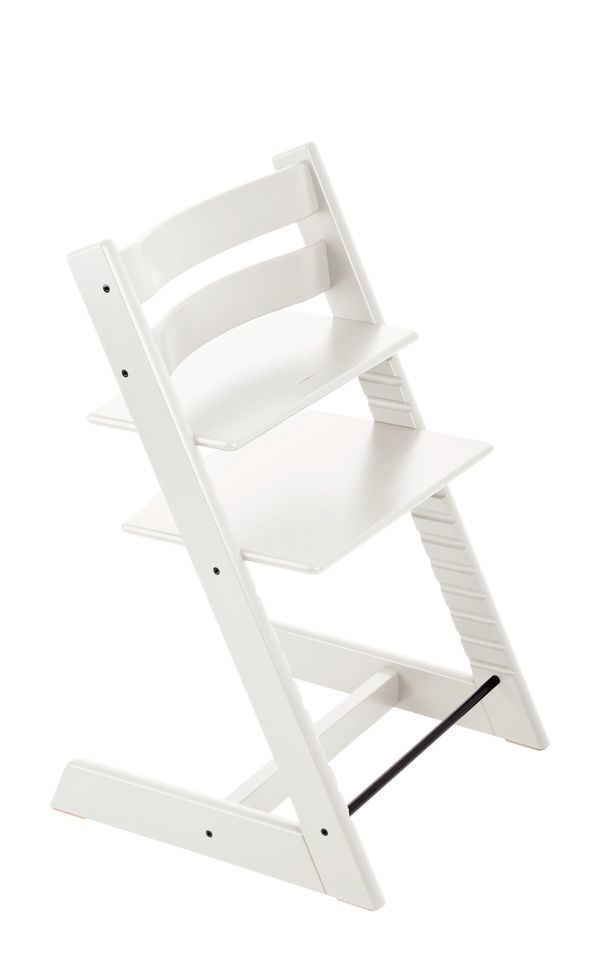 Stokke Tripp Trapp Seggiolone Bianco Regolabile ed Evolutivo per Neonati, Bambini e Adulti - Design Ergonomico e Senza Tempo