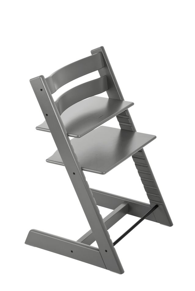 Stokke Tripp Trapp Seggiolone Evolutivo in Legno di Faggio - Storm Grey con Baby Set Omaggio