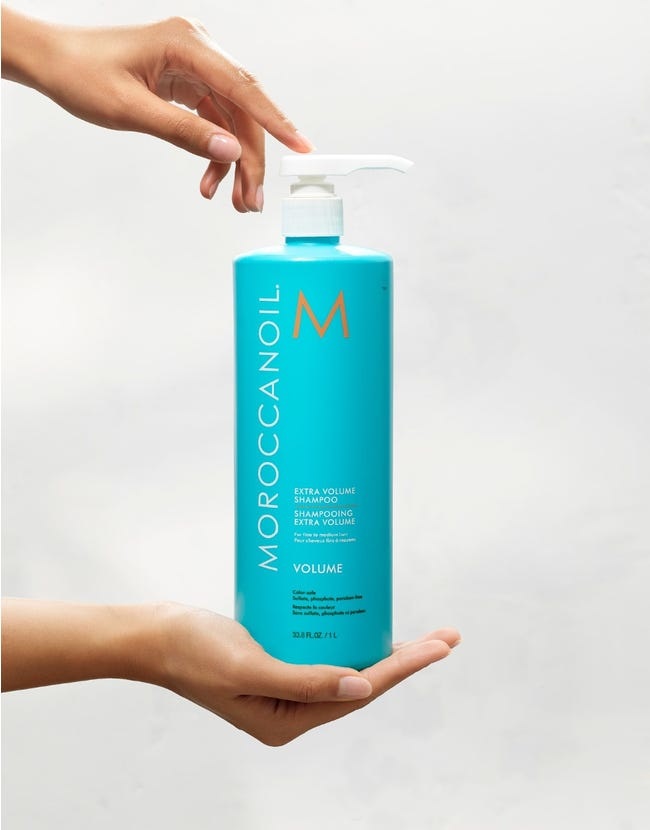 Moroccanoil Shampoo Volume Extra 1000 ml per Capelli Fini e Senza Volume